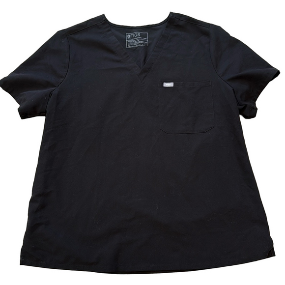 Figs Tops - Figs black vneck scrub top Sz XXL